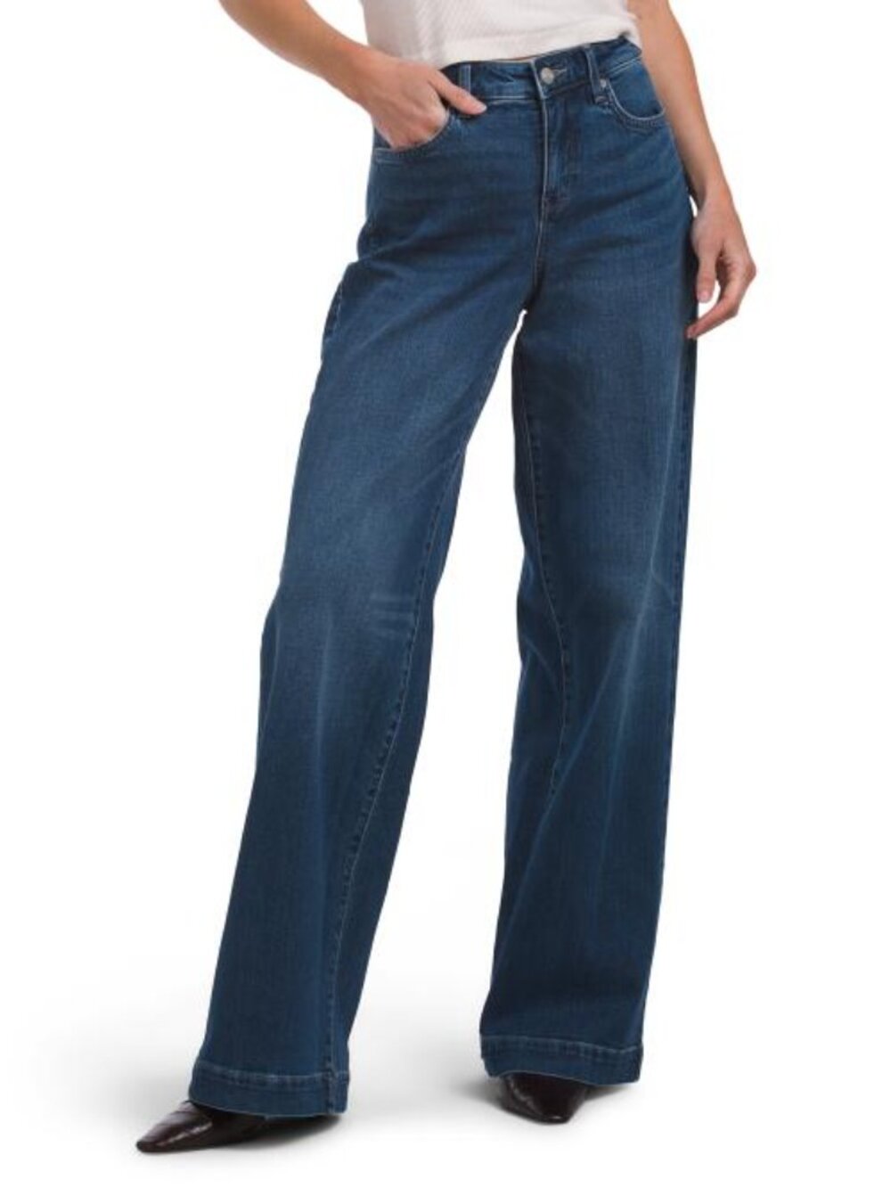 NYDJ Teresa Lift Tuck Wide Leg Jeans in Lake Notre
